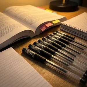Neutral Pens, Writing Stationery, 0.5mm Fine Tip, Smooth Writing for Students & Office Use, New Condition, No Battery Included