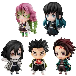 11cm Demon Slayer Kimetsu no Yaiba Anime Figure Kanroji Mitsuri Action Figures PVC Shinazugawa Sanemi Figurine Collection Toys