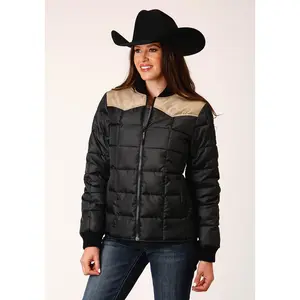 Womens Poly Filled Western Quilted Polyfilled Jacket