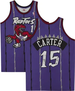 Vince Carter Toronto Raptors Autographed Purple 1998 Mitchell & Ness Authentic Jersey with "98-99 ROY" Inscription - Fanatics Authentic Certified