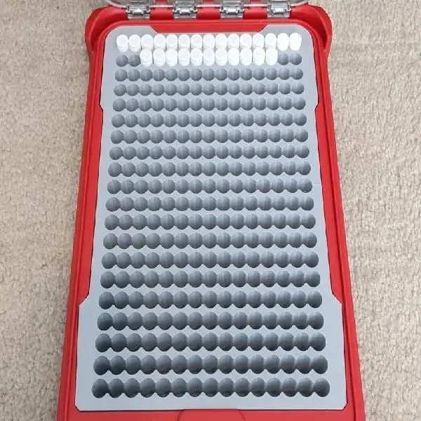 320 .45 Round Ammo Holder Insert for Milwaukee Packout - Custom-Fit Tool Organizer, Slim Packout Compatible, Impact-Resist Plastic, No Tools Required Drop-In Installation, Holds Rounds Upright, Prevents Movement, Home Organization