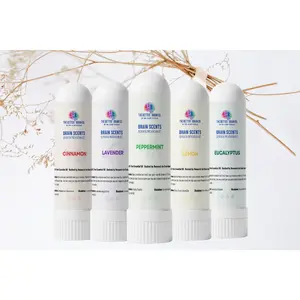 Brain Scents Inhaler 5-Pack – Focus & Relaxation (Lasts 6 Months)