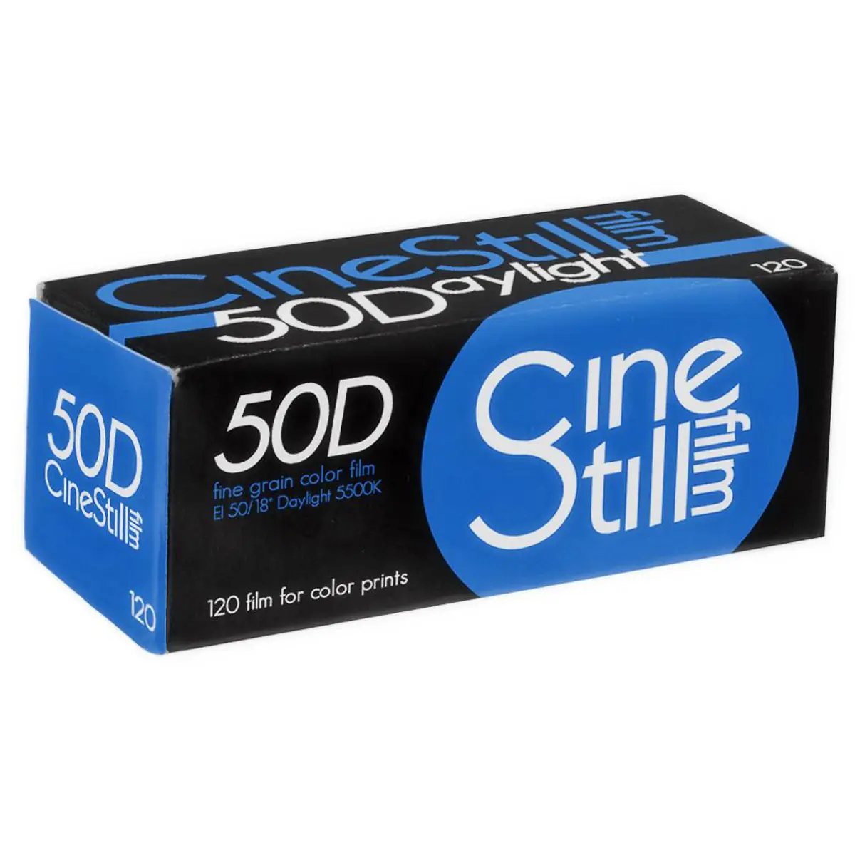 CineStill 50Daylight Fine Grain Color Film - 120mm Format, ISO 50, C-41 Labs Compatible, Remjet-Free, Self-Labeling Camera Film for Photography