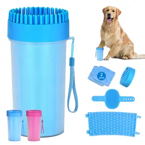 Dog Paw Cleaning Cup,Dog Paw Cleaner Washer with Soft Silicone Bristles for Safe and Effortless Cleaning -Effortless Mud and Dirt Removal for Medium to Large Breed Dogs