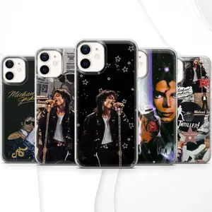 Michael Jackson Concert Phone Case, Music Legend Black Protective Cover, Gift for Fans, For iPhone 11-17 Pro Max/Plus & Samsung Galaxy S23-S25