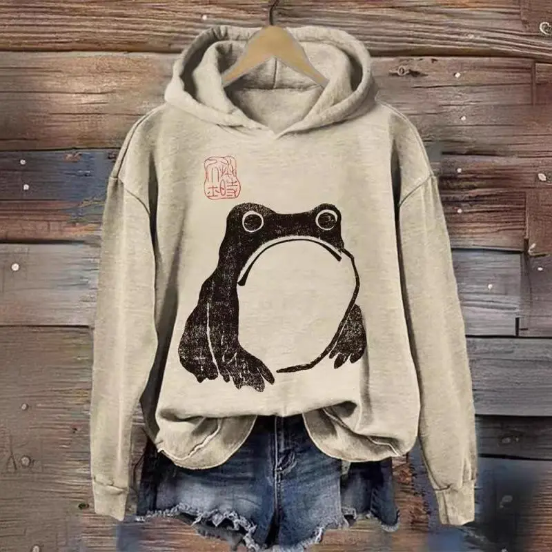 Even shirt trend Japanese ethnic style cherry blossom art print national tide loose autumn and winter retro Even shirt trend Japanese ethnic style cherry blossom art print national tide loose autumn and winter retro