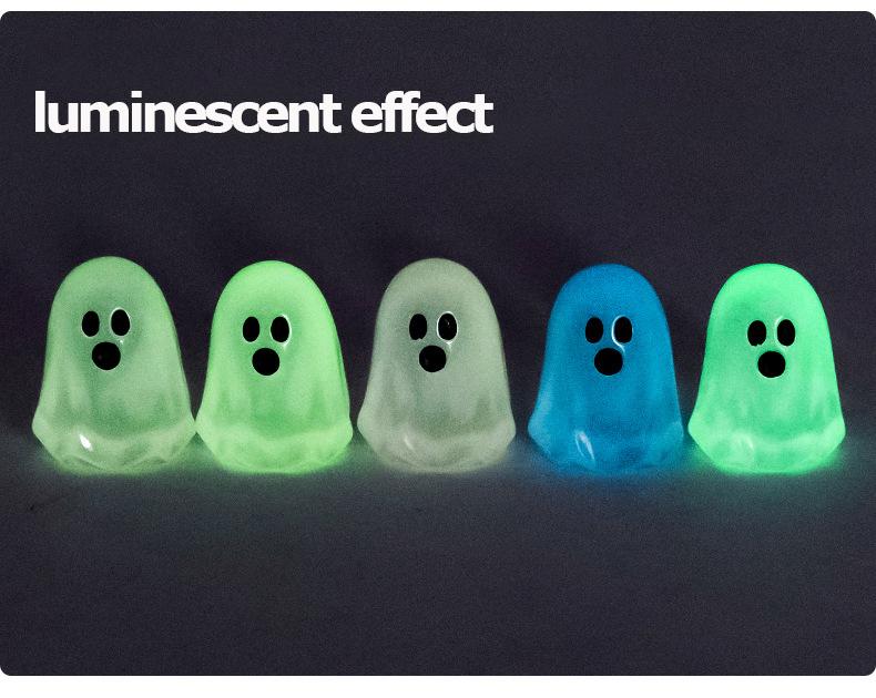 Glow-In-Dark Mini Ghost Figurines (20/50Pcs, Random Colors), Halloween Collectible Miniatures, Home Decor Statues for Desktop & Car Landscape Accents Glow-In-Dark Mini Ghost Figurines (20/50Pcs, Random Colors), Halloween Collectible Miniatures, Home Decor Statues for Desktop & Car Landscape Accents