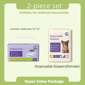 X9 Super Absorbent Bitch Diaper +X9 Lavender Pet Pad provides tailor-made leak-proof technology for puppies of all sizes. The elegant lavender fragrance of the training mat is slowly released for 72 hours, just like walking in the garden after rain.