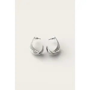 Scarlett Silver Curve Scoop Hoop Earring
