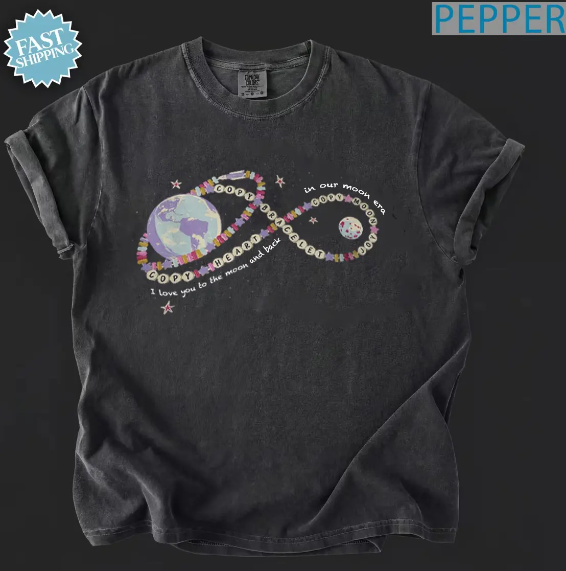 Copy Heart Copy Bracelet Copy Moon Joy Shirt, Science Shirt, Space Artemis II Moon Shirt