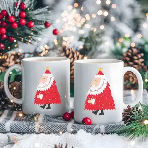 Christmas Santa Claus Merry Christmas Mug Gift - 11oz Mug, Holiday Coffee Cup, Festive Tea Mug, Gift for Christmas Lover, Santa Claus Mug