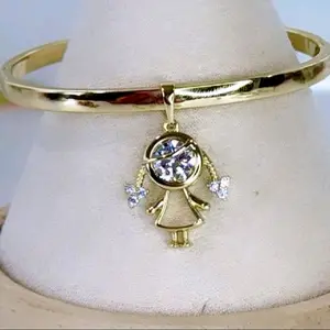 BANGLES DE NIÑOS 4MM 14K