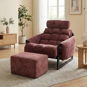 Manual Oversized Recliner Overstuffed Chairs Large Recliner High Weight Capacity Big and T Comfortable Living Room Furniture