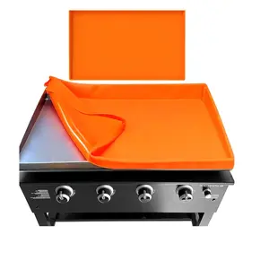 Silicone Griddle Mat, Grill Cover, Blackstone Accessories, Blackstone Griddle Cover 36 inch, Heavy Duty Food Grade Silicone Mat, Orange (36" - Orange)