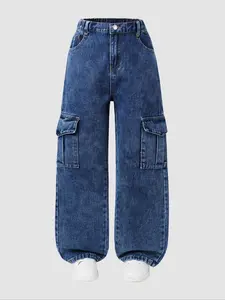 Men's Loose Fit Denim Jeans, Autumn Winter New Arrival, Casual Street Style, Comfortable Cotton Workwear Jeans for Daily Wear