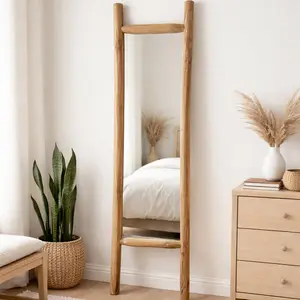 Indoor Natural Teak Branch Mirror - 71"
