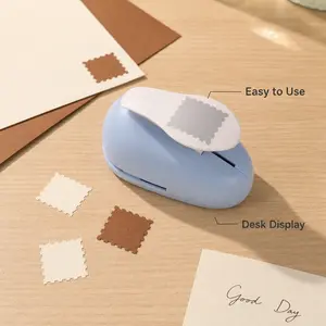 Postage Stamp Square Paper Punch, Creates standard stamp shaped holes on various paper materials