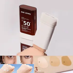 1Pcs Sunscreen Foundation Stick Balm,Sunstick Protection Bar Broad Spectrum SPF50+ No Whitecast Water Resistant Protector Solar Barra Concealer Foundation Sunscreen Stick Womens cosmetics