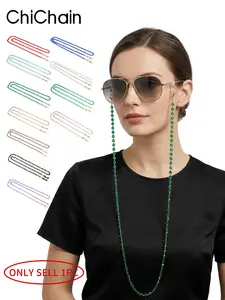 Fashion Beaded Eyeglass Chain, 1 Piece Glasses Strap, Mask Cord, Stylish Eyewear Accessory, Durable & Trendy Design
