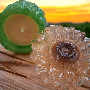 Sunflower scented candles