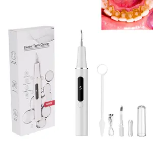 Rechargeable tartar remover replacement brush heads  tartar and plaque removal kit  portable plaque removal tool tartar remover for deep and surface cleaning  suitable for adults and pets dental teeth cleaner