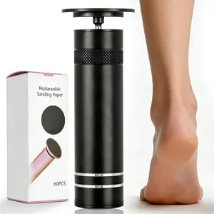 Electric Foot Grinder Foot Smoothing Dead Skin Remover Adjustable Speed Electric Pedicure Machine with 60pcs Replacement Sandpaper Suitable for Men And Women Foot Care,pad comfort