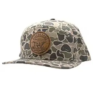 7 Panel Full Backwoods Camo Preserve Patch Hat