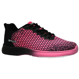 Pyramid Women's Path Lite Seamless Mesh Bowling Shoes (Black/Hot Pink)