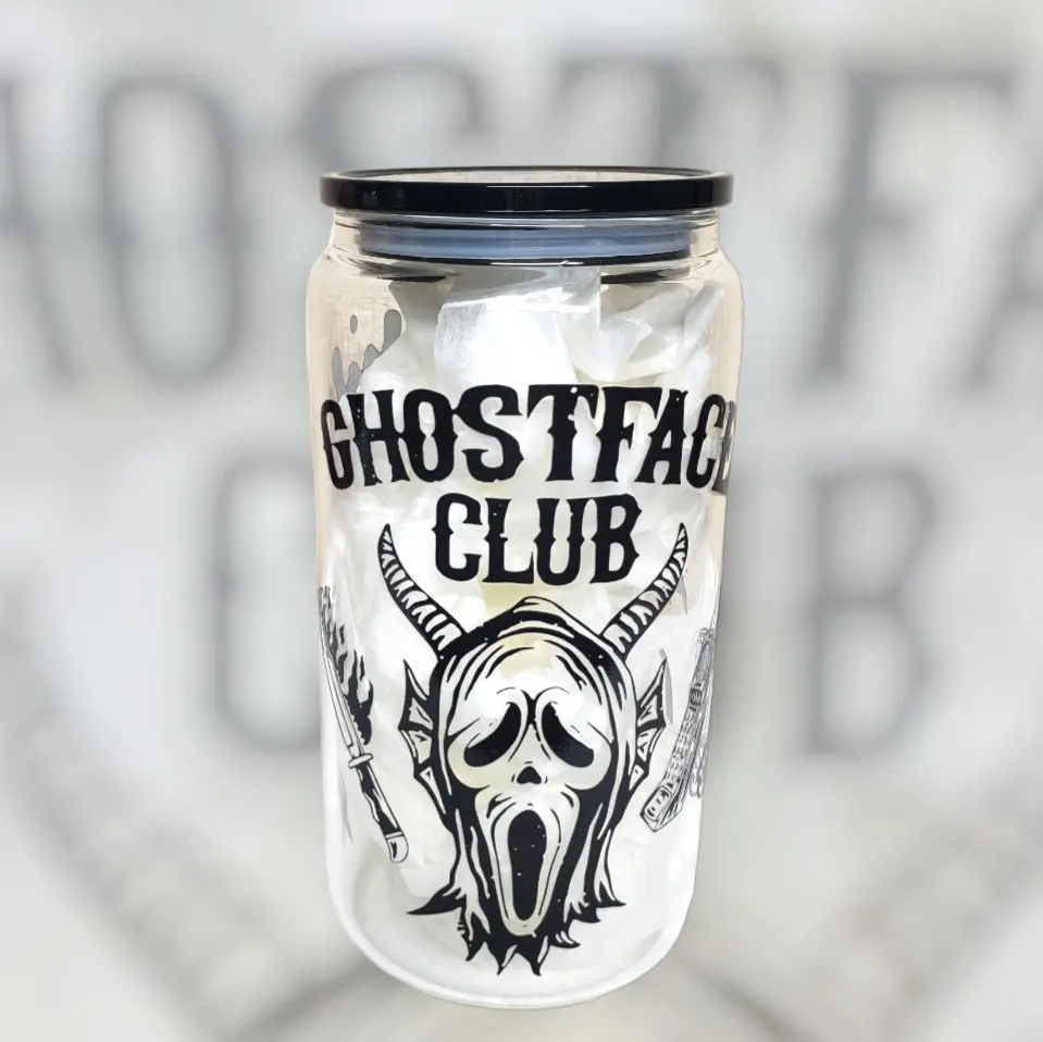 Ghostface Club Glass Cup