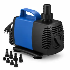 Aqua Dream 1450 GPH Epoxy-Sealed External Submersible Fish Tank Pump - Aquarium Water Pump with Ceramic Impeller Shaft, Smart Shut-Off for Ponds, Fountains