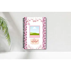 Personalize kitty valentines notebook