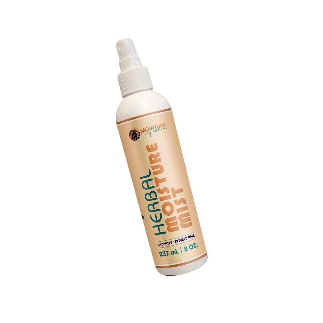 Moisture Fields Herbal Moisture Mist with Aloe Vera Juice for Hydrated & Nourished Hair 8 oz