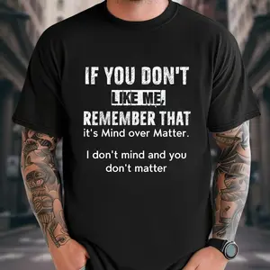 Sassy If You Don't Like Me Graphic Tee with Witty Phrase