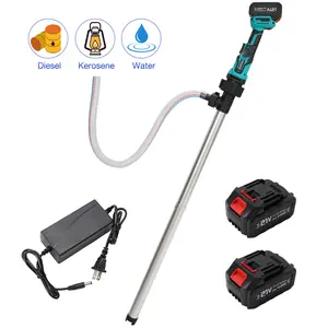 Cordless Stick Water Transfer Pump, with 2×4000mAh Batteries&Charger, Detachable Battery Pod, 740GPH 21V Portable Water Pump for Garden/Bilge/Boat/Well/Rain Barrels/Basement