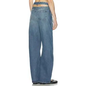 GRLFRND Austen Low Rise Curve Detached Waist in Mulholland Dr