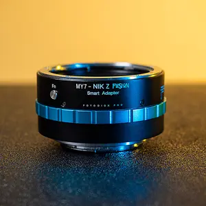 Fotodiox Pro Fusion Adapter, Smart Adapter - Compatible with Mamiya 7 Rangefinder Lenses to Nikon Z-Mount Mirrorless Cameras with Limited Automated Functions