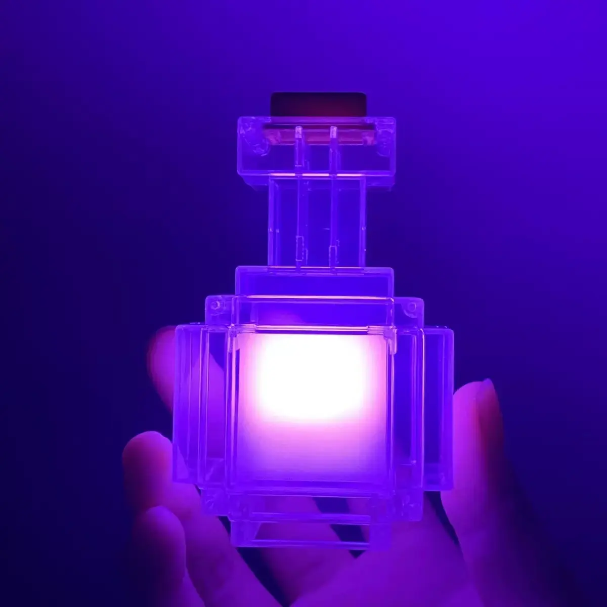 Potion Shape Artwork Novelty LED Table Lamp, USB-C Rechargeable, 8-Color Changing Led Lights Bedroom, Room Decor, Chill Room Accessories for Home Desk Lighting