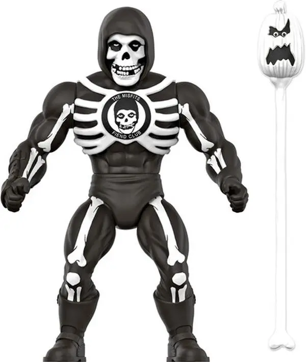 MISFITS / SUPER7 - THE FIEND ReACTION - Misfits Vintage Figures Wave 1 - The Fiend - Record Album, Vinyl LP