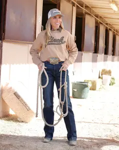 Brown Emboss Sweatshirt