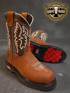 Oil & Slip Resistant men's Work Boots / Botas de Trabajo para Hombre Resistentes a Resbalones y Aceite