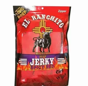 Spicy Red El Ranchito Crunchy Beef Jerky Net Wt. 2 oz