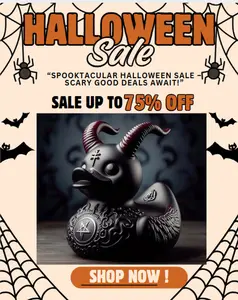 Goth Punk Satan Duck Figurine | Dark Resin Duck Ornament for Halloween Decor | Spooky Desktop Vinyl Collectible | Edgy Gothic Gift Idea | Funny Creepy Vibe for Alt Aesthetic Fans Statue Rubber