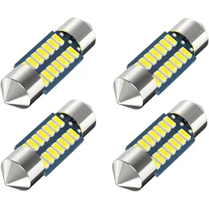DE3175 Led Car Bulb 31mm 1.22in Led Festoon Bulb, DE3021 DE3022 DE3023 6428 6430 7065, 6000k White Super Bright Interior light Used for Car Map Dome Light etc,Pack of 4pcs
