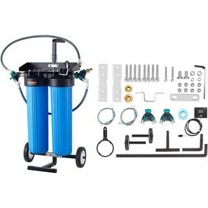 VEVOR Deionized Water System for Car Washing, Water Deionizer with Cart and Built-in TDS Meter, Water Spot Remover Filter with Dual Outlet Mode, Ideal for Cars, RVs, and Motorcycles