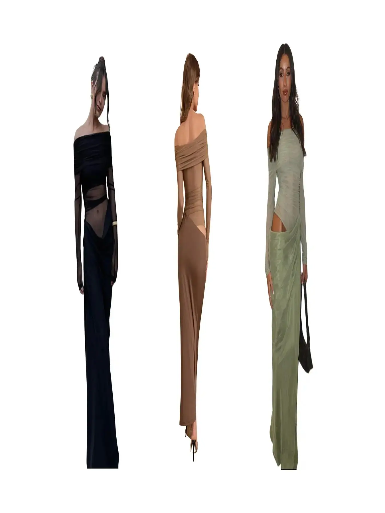 Black*1 pc+Brown*1 pc+Green*1 pc