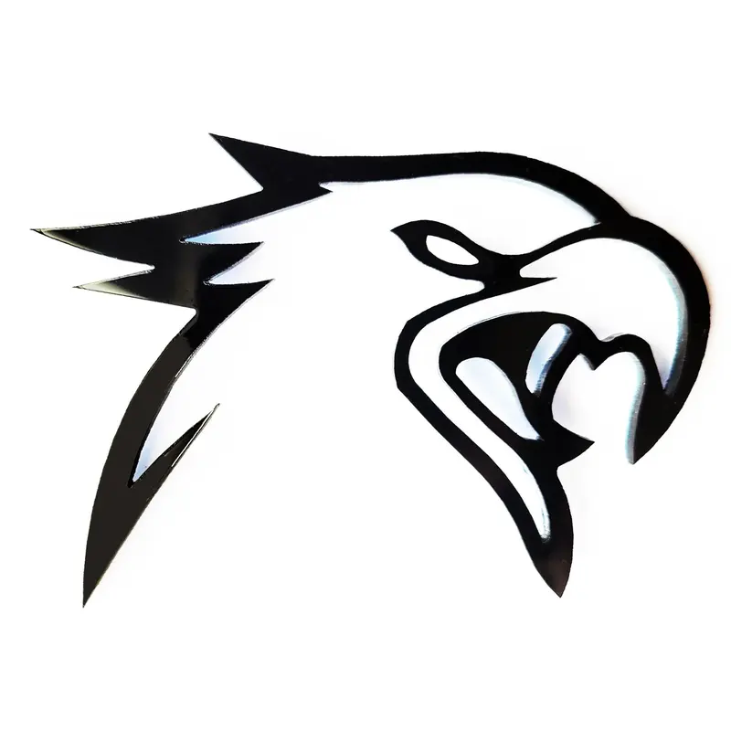 2x Hawk Bird Hellhawk Emblem Logo for Jeep Grand Cherokee Trackhawk SRT