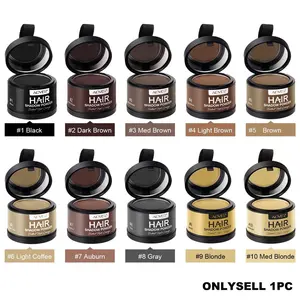 Aliver Hairline Powder, Natural Hair Fill-In, Natural Coverage, Fuller Look, Long-Lasting Waterproof, Suitable for Various Hair Colors, Haircare