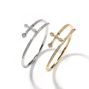 18K Gold Vacuum Plated Copper with 5A+ Sri Lanka Zircon The Sword of Justice Bracelet Miami Italy Mexico & Micro Inspired for Women & Men Luxury Jewelry,Daily Wear,Casual Fashion,Gift Idea,,Classic,Hip Hop,Simple,Sporty Style