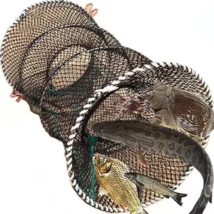Portable Round Crab Net, 1 Count Durable Foldable Crab Cage, Crab Net for Fishing, Outdoor Fishing Tool For Fishing Enthusiasts, Crab Fishing Tools