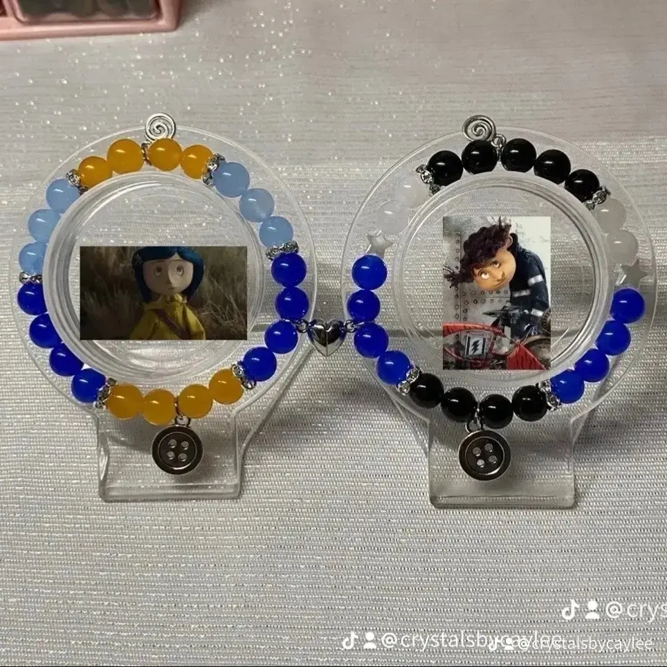 Coraline & Wybie matching bracelets Coraline & Wybie matching bracelets